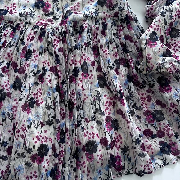 MAYORAL IVORY FLORAL CHIFFON DRESS - Picture 3 of 9